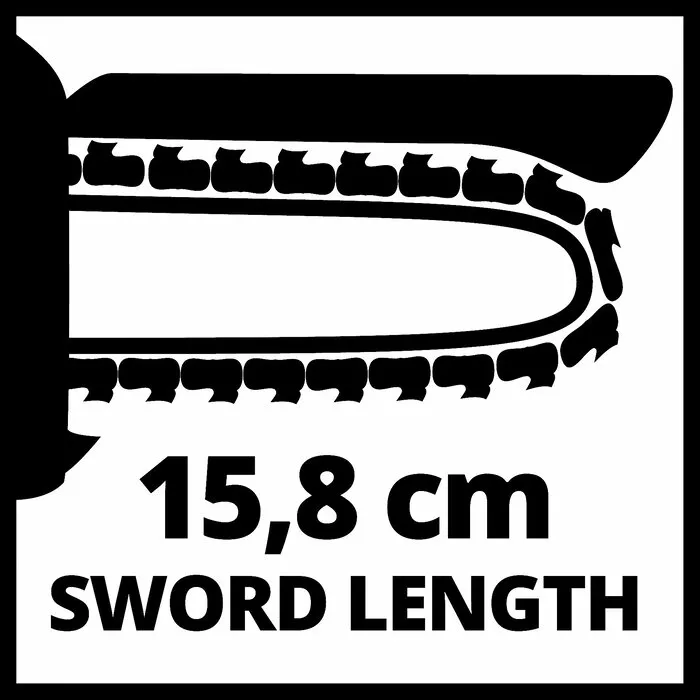 Einhell Gereedschap Einhell GE-PS 18/15 Li BL Solo - Accu Mini Kettingzaag