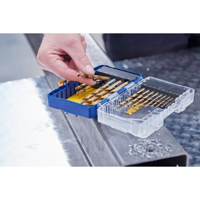 Irwin IRWIN HSS Metaalboren 135° Titanium, 15PCS Set: 1,5 tot 10,0mm