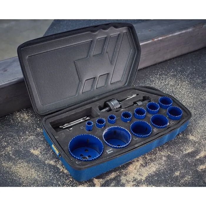 Irwin IRWIN Gatzaagkit 1200G: 16, 19, 22, 25, 29, 32, 35, 38, 44, 51, 64 en 76mm