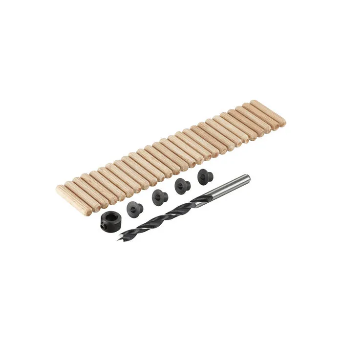 Irwin IRWIN DeuvelSet 32PCS, 26 deuvels 6mm, houtboor 6mm, 4 centreerpunten, 1 dieptestop