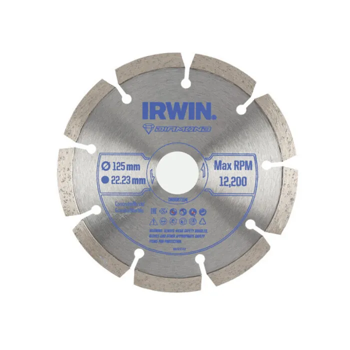 Irwin IRWIN Pro Performance diamantzaagblad 125mm voor haakse slijper, steen, gesegmenteerde rand