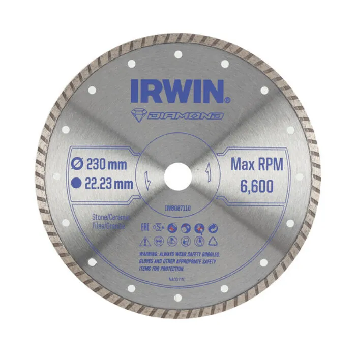 Irwin IRWIN Pro Performance diamantzaagblad 230mm voor haakse slijper, keramiek en tegels