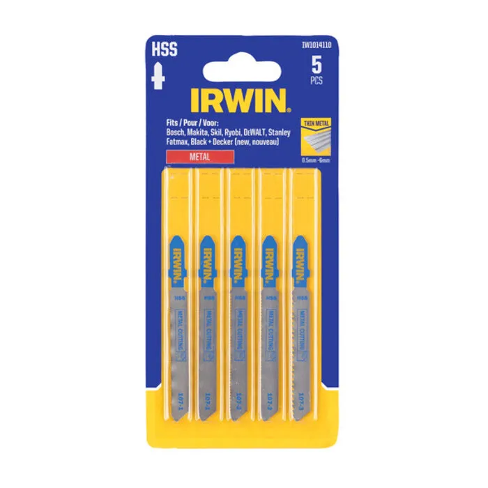 Irwin IRWIN Set decoupeerzaagbladen 5PCS Metaal - 0.8-6mm