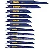 Irwin Set bimetal reciprozaagbladen voor hout, PVC en metaal 11PCS, diverse vertanding en lengte