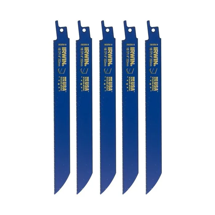 Irwin IRWIN Reciprozaagblad 200mm 18TPI, Metaalzagen - 5 stuks
