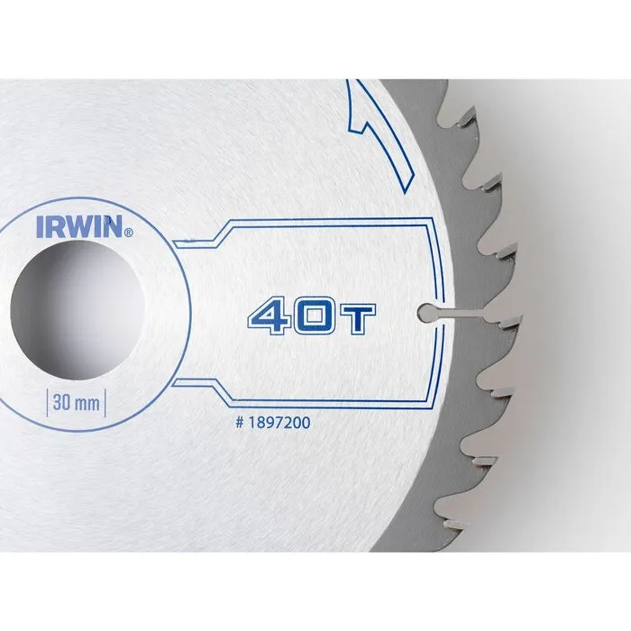 Irwin IRWIN Cirkelzaagblad T.C.T 190mm/40T- asgat 30mm