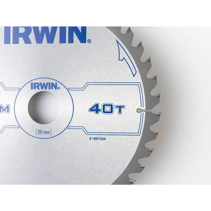 Irwin IRWIN Cirkelzaagblad T.C.T 210mm/40T- asgat 30mm