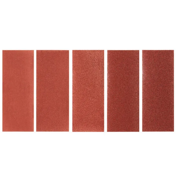 Irwin IRWIN Set Schuurstroken 1/3 5PCS (alle merken) met klem, geen perfo, 230x93mm, K40, K60, K100, K150 en K220.