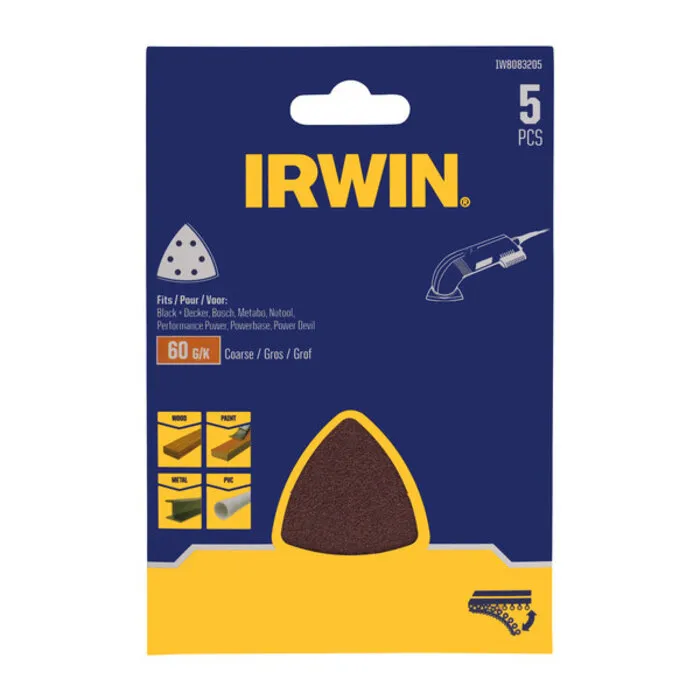 Irwin IRWIN Schuurstroken Delta 93x93mm met klittenband, K60