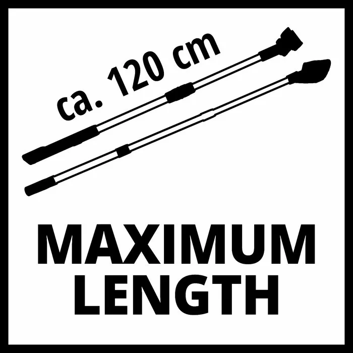 Einhell Gereedschap Einhell Telescopische geleidesteel - 2-delig - Geschikt voor BRILLIANTO