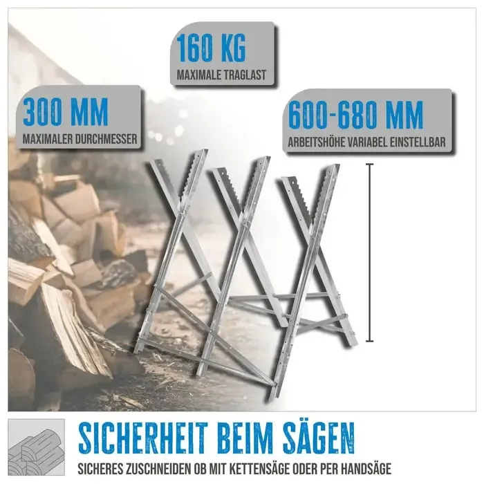 Güde Güde  Zaagbok - 3 werkhoogtes: 600-680mm