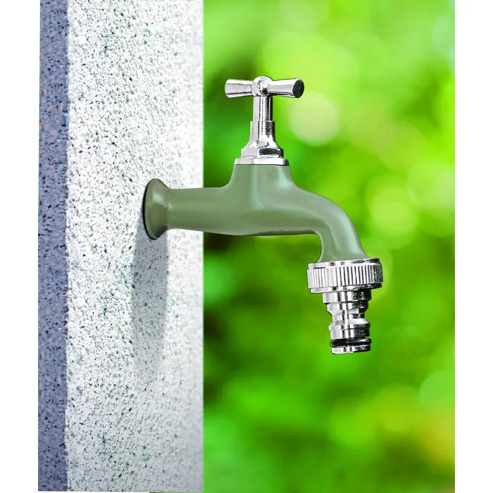 AquaJet Aquajet Tuinkraan Verchroomd  1/2" - Wit