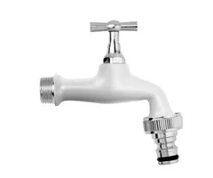 AquaJet Tuinkraan Verchroomd  1/2" - Wit