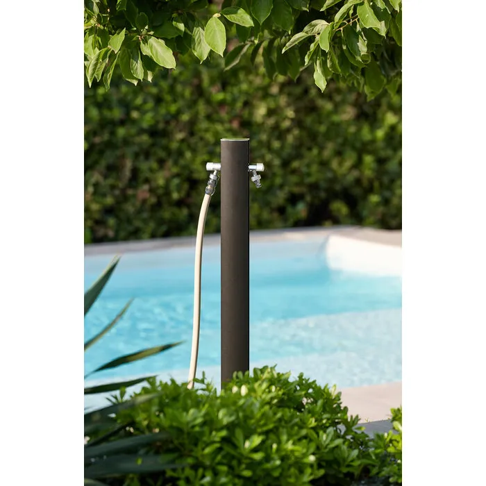 AquaPoint Aquapoint TOTEM Oval Metal Black 120CM - L 9CM
