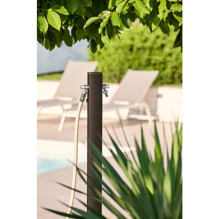 AquaPoint Aquapoint TOTEM Oval Metal Black 120CM - L 9CM