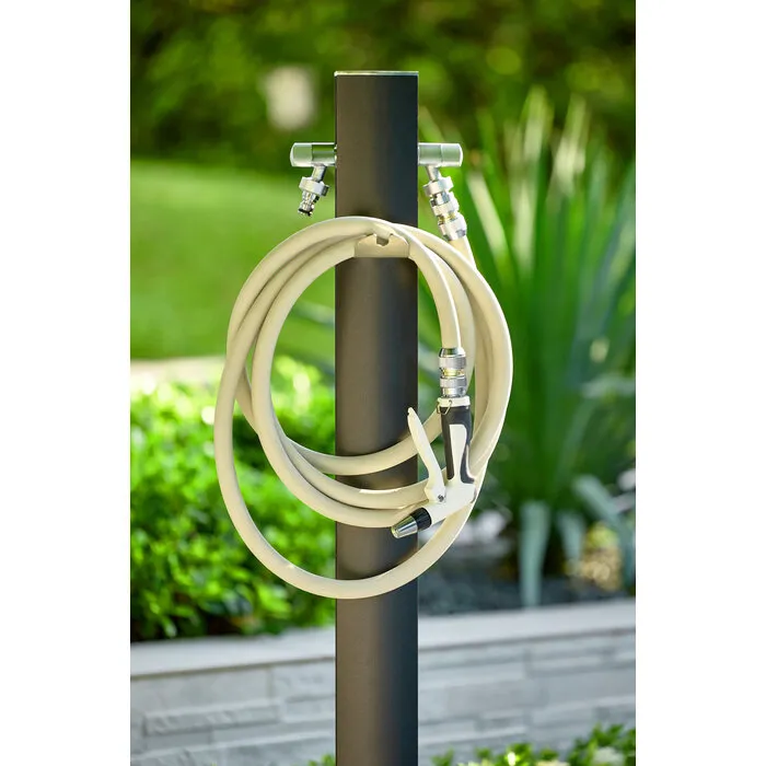 AquaPoint Aquapoint TOTEM Oval Metal Black 120CM - L 9CM