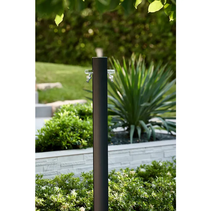 AquaPoint Aquapoint TOTEM Oval Metal Black 120CM - L 9CM