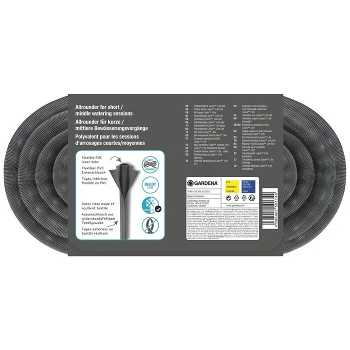Gardena Gardena Textielslang Liano™ Life 25 m Set