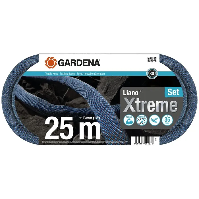 Gardena Gardena Textielslang Liano™ Xtreme 25m Set
