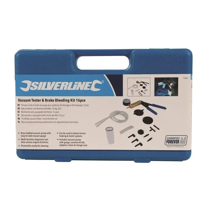 Silverline Silverline - 16-delige vacuümtester & remontluchterset