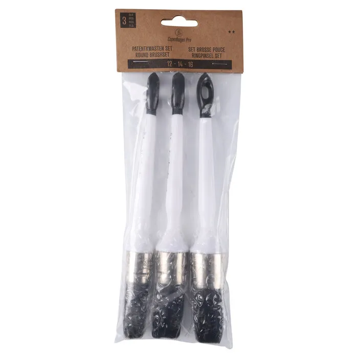 Copenhagen Copenhagen Pro kwastenset 3-delig - universeel - 12 - 14 - 16