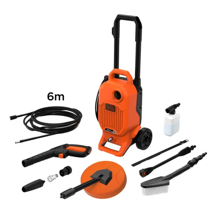 Black & Decker B&D Hogedrukreiniger met variabele handgreep 1700Watt - 125 BAR - BEPW1700KIT - Compleet met terrasreiniger