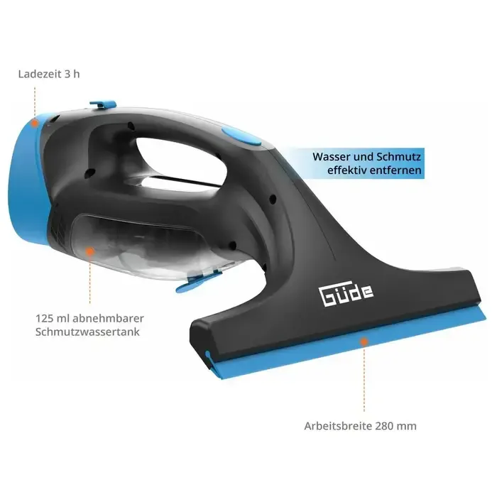 Güde Güde GAFS 280 Accu Raamreiniger - Inclusief accu & lader