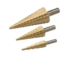 Silverline Trappenboor 3-delige HSS set met titanium coating