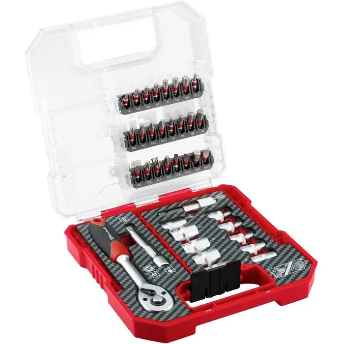 Einhell Gereedschap Einhell Dop & Bitsetset 37-Delig L-Case