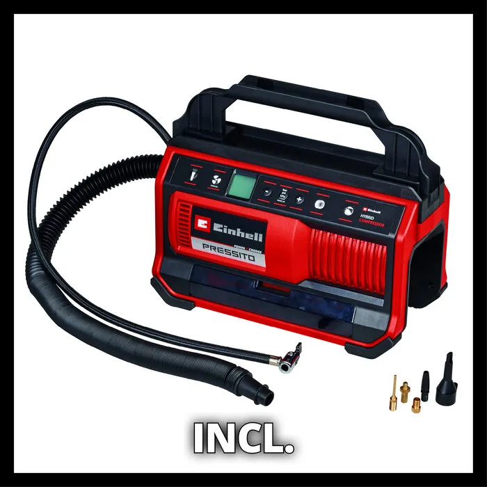 Einhell Gereedschap Einhell PRESSITO 18/25 Hybride Solo - 6in1 Accu Compressor - Power X-Change