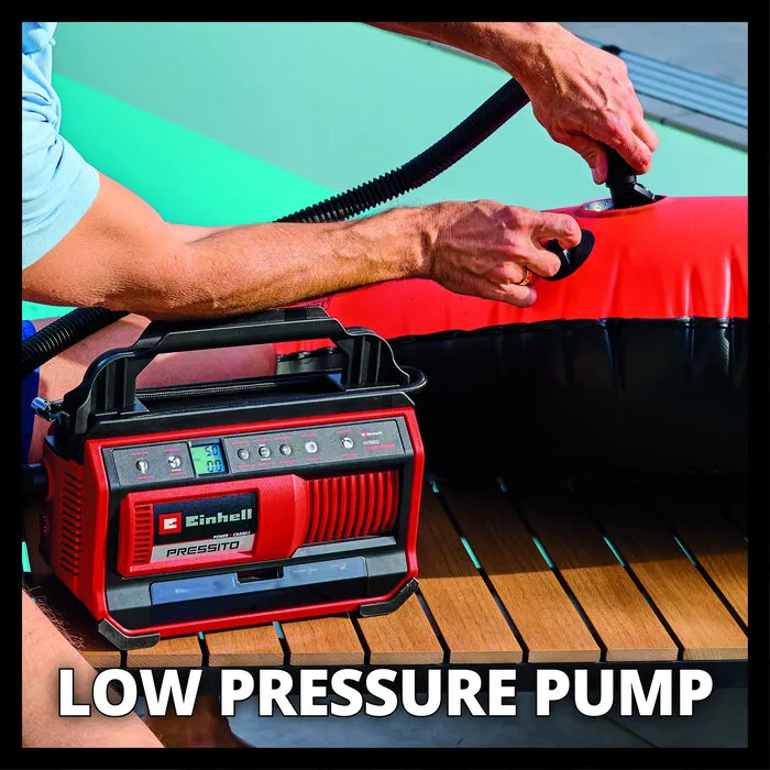 Einhell Gereedschap Einhell PRESSITO 18/25 Hybride Solo - 6in1 Accu Compressor - Power X-Change