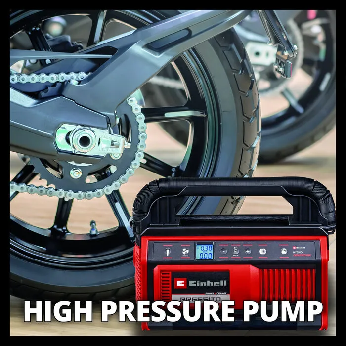 Einhell Gereedschap Einhell PRESSITO 18/25 Hybride Solo - 6in1 Accu Compressor - Power X-Change