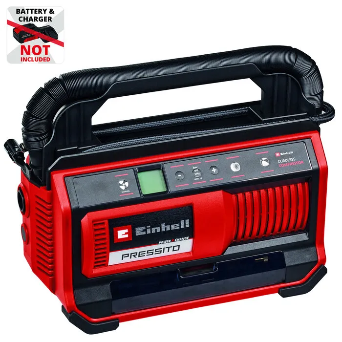 Einhell Gereedschap Einhell PRESSITO 18/25 Li Solo - 3in1 Accu Compressor - Power X-Change
