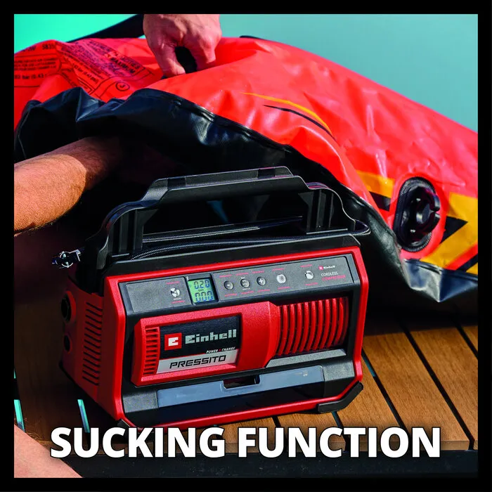 Einhell Gereedschap Einhell PRESSITO 18/25 Li Solo - 3in1 Accu Compressor - Power X-Change