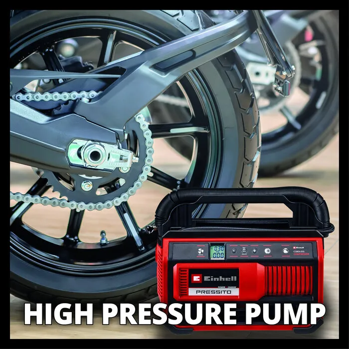 Einhell Gereedschap Einhell PRESSITO 18/25 Li Solo - 3in1 Accu Compressor - Power X-Change