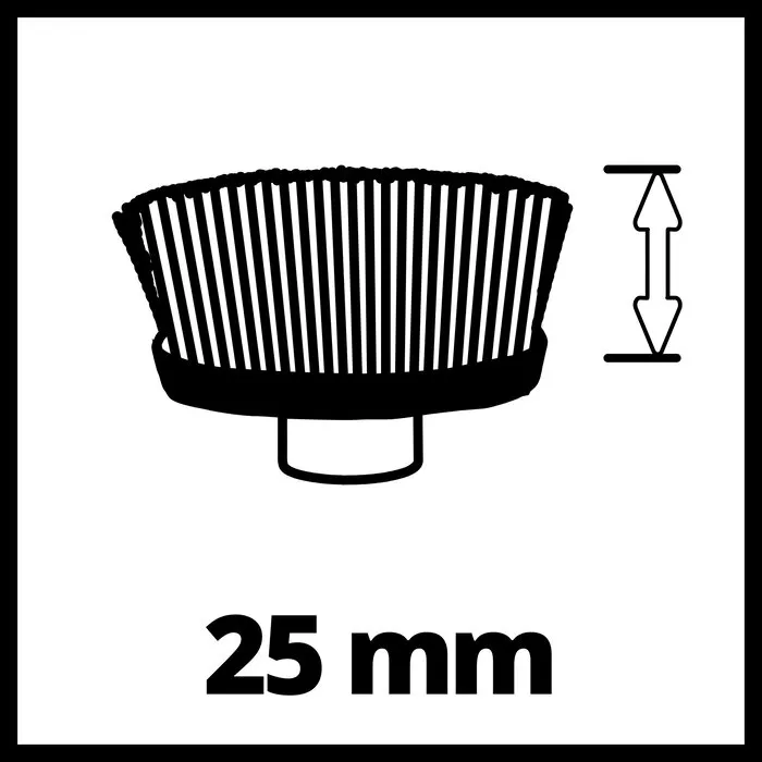 Einhell Gereedschap Einhell ULTRA Borstel 95/25 - 1 stuk - 95 mm - Dikte: 25 mm - Geschikt voor Picobella 18/90 Li Solo