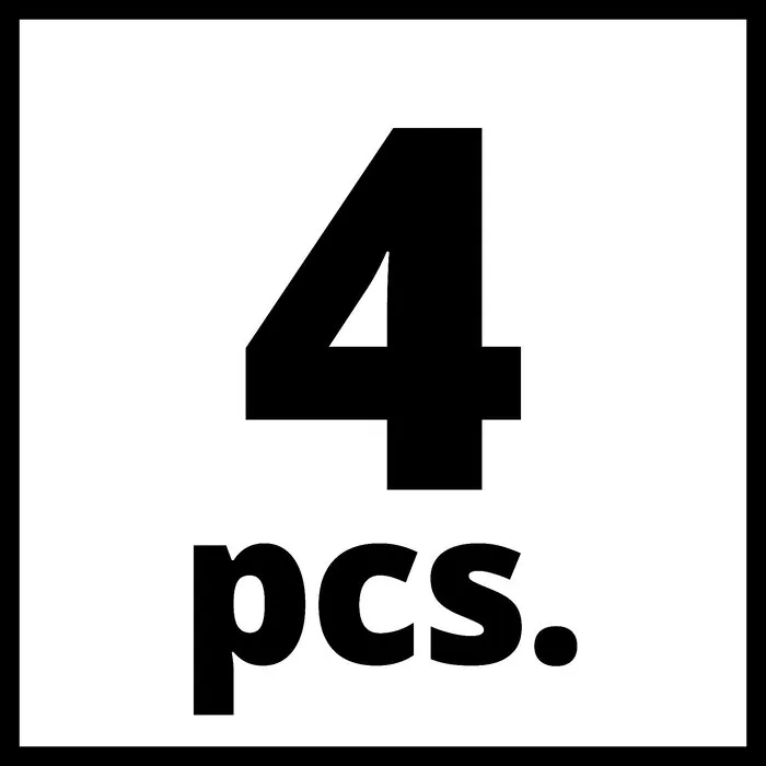 Einhell Gereedschap Einhell Beitelset - 4-delig - Geschikt voor TC-PC 45