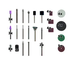 Einhell Gereedschap Slijp- en Graveer Accessoireset - 61-delig - Geschikt voor TE-MT 18/34 Li Solo, TE-MT 7,2 Li, TC-MG 135 E