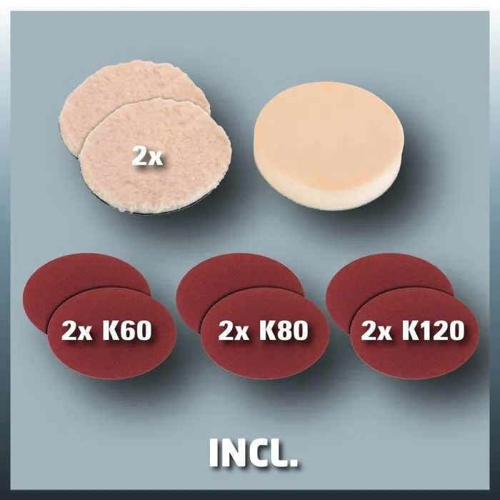 Einhell Gereedschap Einhell Polijst- en schuurmachine CC-PO 1100/1E - SET