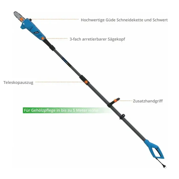 Güde Güde Telescopische kettingzaag voor takken GAK 7118.1