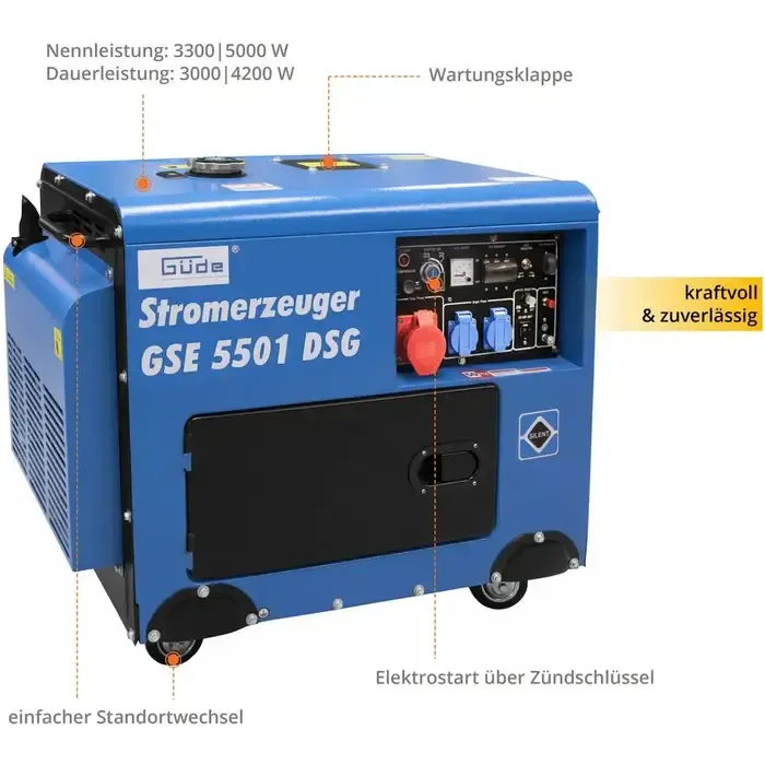 Güde Güde Diesel Generator GSE 5501 DSG