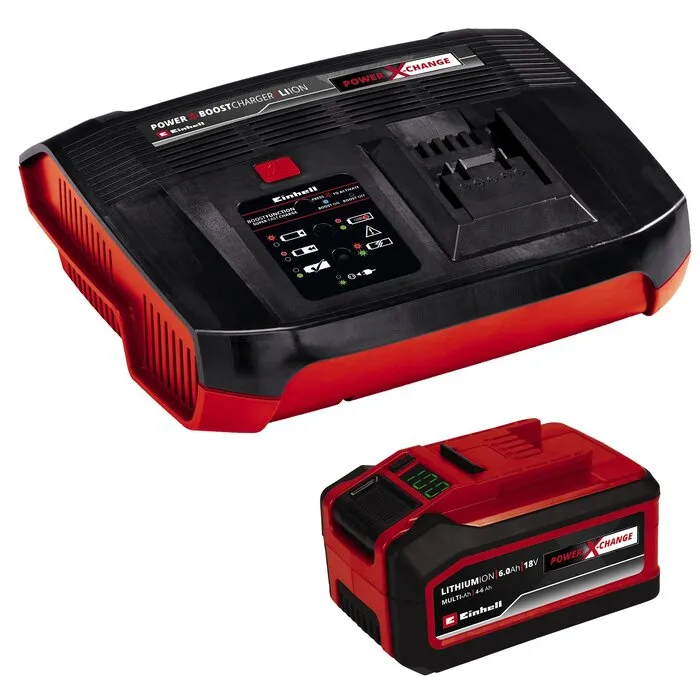 Einhell Gereedschap Einhell Starterkit 18V 4,0 - 6,0AH  + BOOSTER-Lader SET