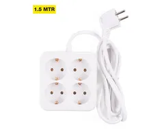 Benson Tools Stekkerdoos 4-voudig + RA + 1.5 mtr vierkant