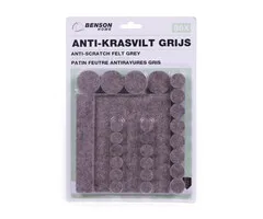 Benson Tools Antikrasvilt set 80 dlg grijs
