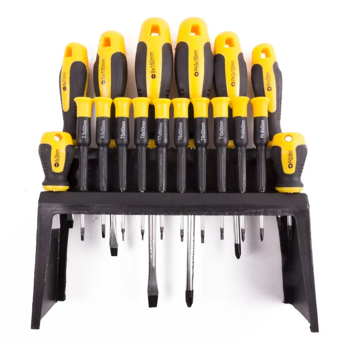 Benson Tools Benson Schroevendraaier set 18 dlg + standaard