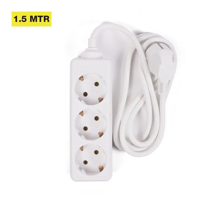 Benson Tools Stekkerdoos 3-voudig + RA + 1.5 mtr