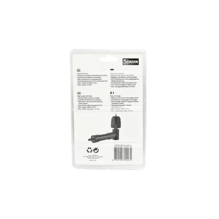 Benson Tools Benson Boorkop haaks 3/8"