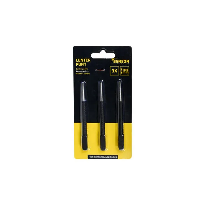Benson Tools Benson Center punt 100 mm 3 dlg