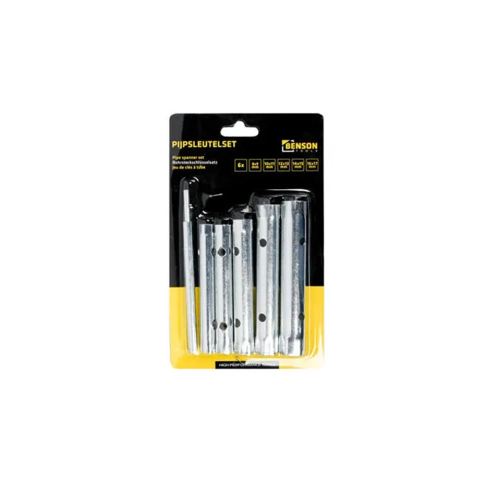 Benson Tools Pijpsleutelset 6 dlg