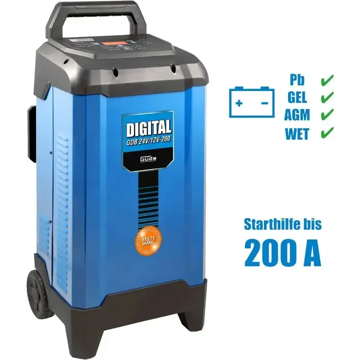 Güde Güde Digital GDB 24V/12V-200 acculader - Geschikt voor laden tot 450Amp